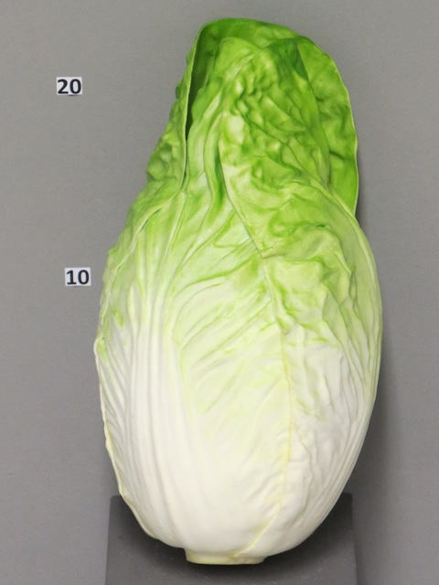 COL BLANCA/VERDE -28CM- CASI REAL!-SUPERDECORATIVO
