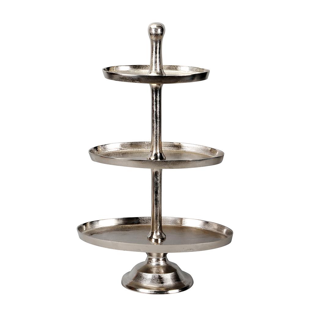 ETAGERE OVAL MET PLATA 3 PISOS 60x30xH101cm