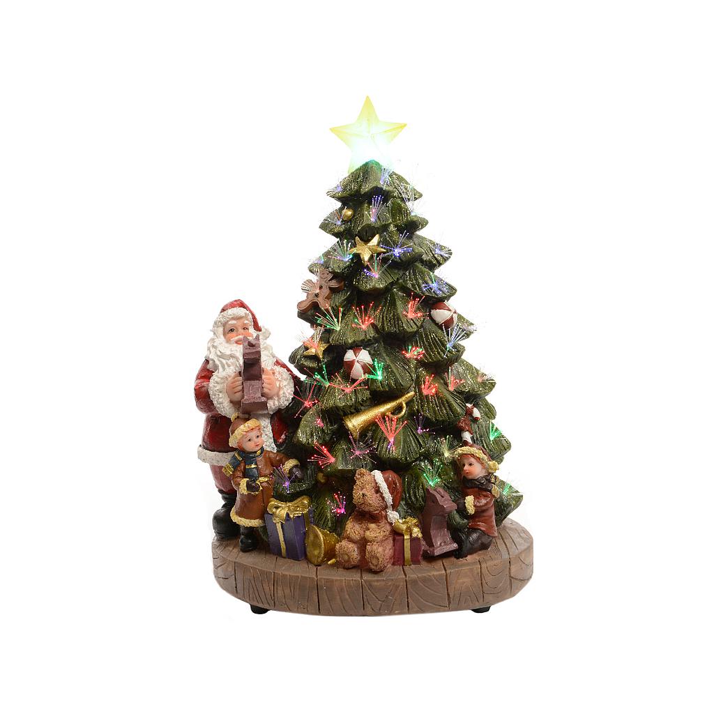 SAPIN PERE NOEL 29CM - LED/BAT