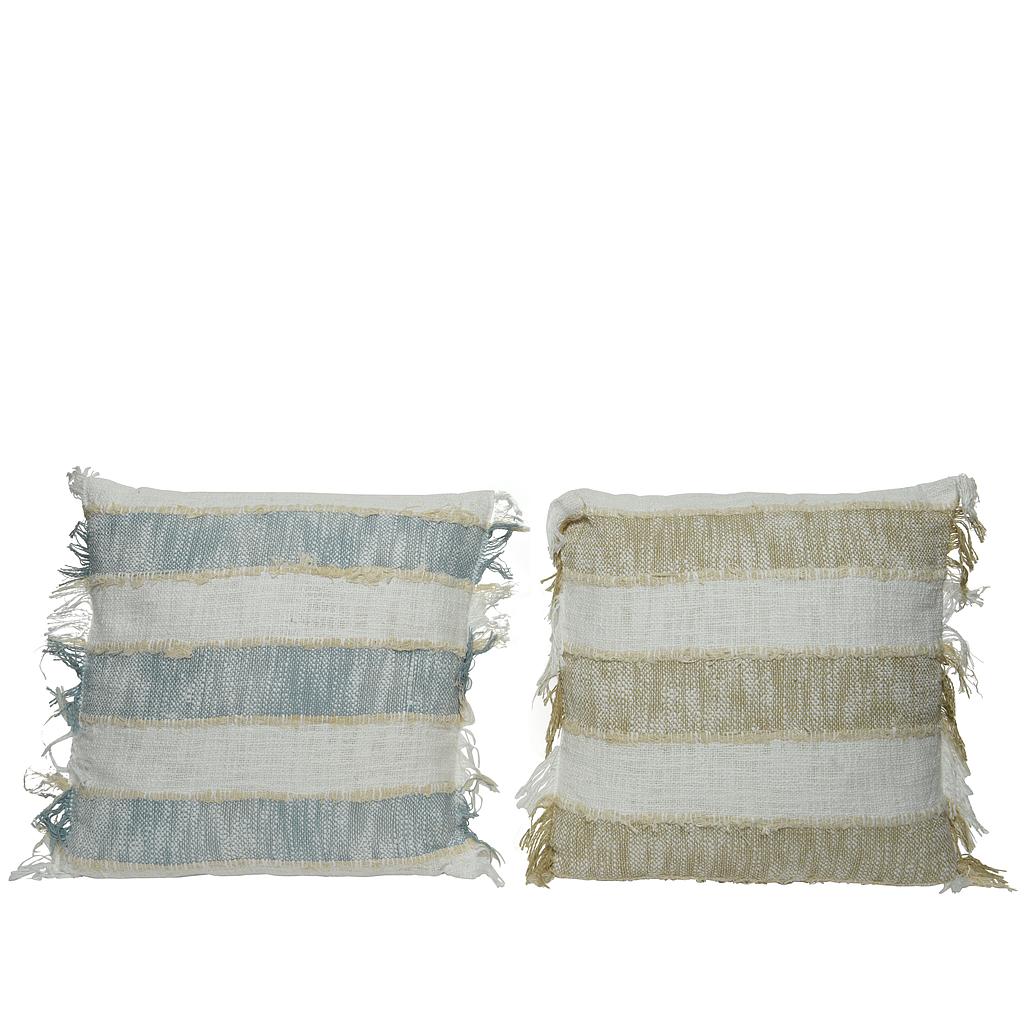 COJIN ALGODON-45CM-2 COLORES DIFERENTES-PRECIO UNIDAD