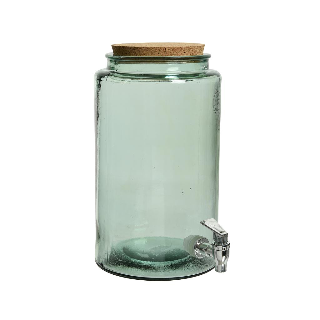 DISPENSADOR BEBIDAS CRISTAL RECICLADO-18X30CM