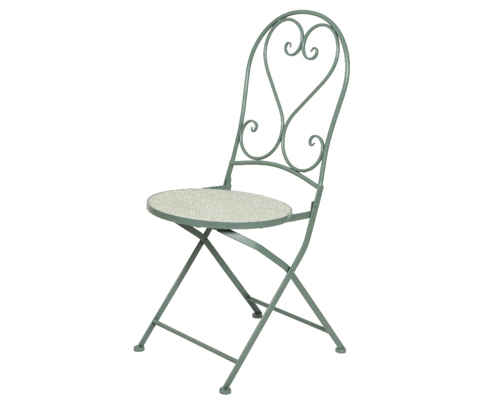 EZE BISTRO CHAIR IRON L39-W46.50-H93.50CM