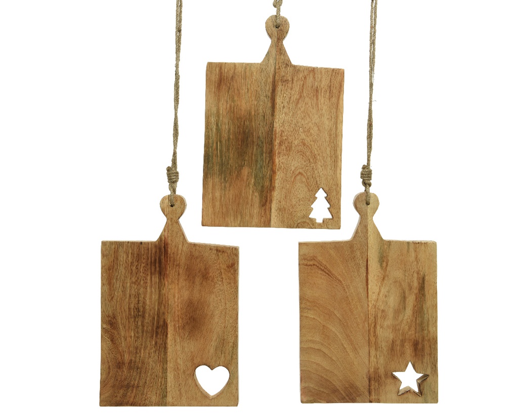 TABLA DE CORTAR CUADRADO MADERA DE MANGO - 30X20CM - FOOD SAFE - 3 MODELOS - PRECIO UNIDAD
