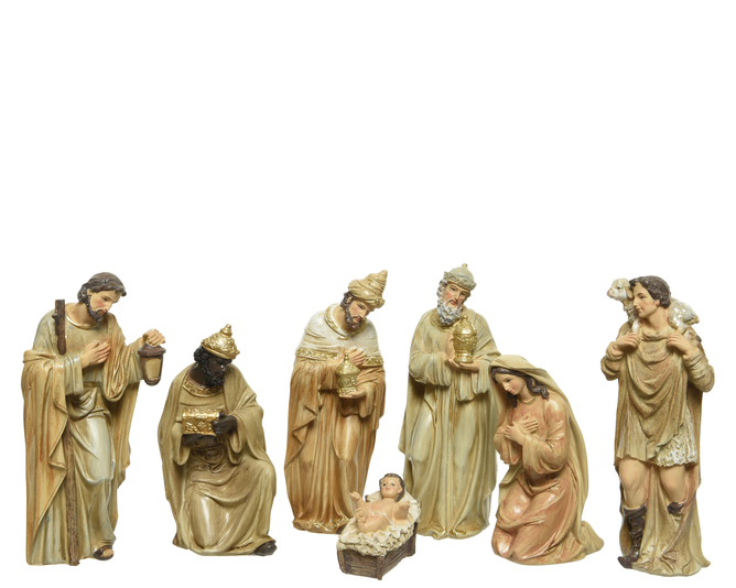 *c* POLY NATIVITY SET WITH 7 FIG