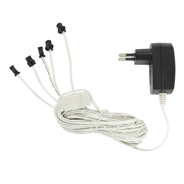 TRAFO 2V 5CONECTORES 75CM