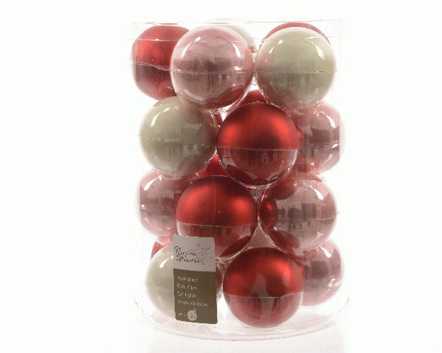 BOULE DE CRISTAL MIX NOEL 6CM 20 UNITÉS