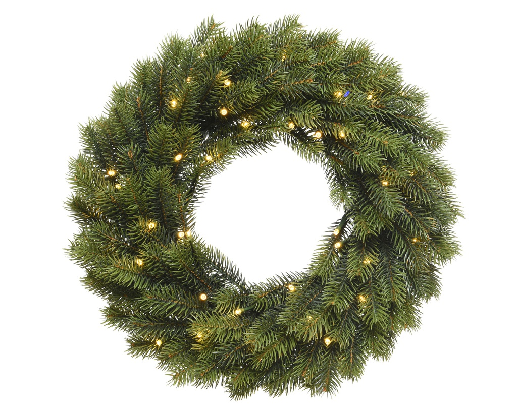 CORONA DE NAVIDAD WINNIPEG CON LUZ- DIA40-H8CM-49L