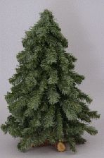 MINI SAPIN AVEC PIED EN BOIS - 45CM