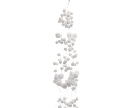 GUIRNALDA BOLIT NIEVE. BLC.135 CM