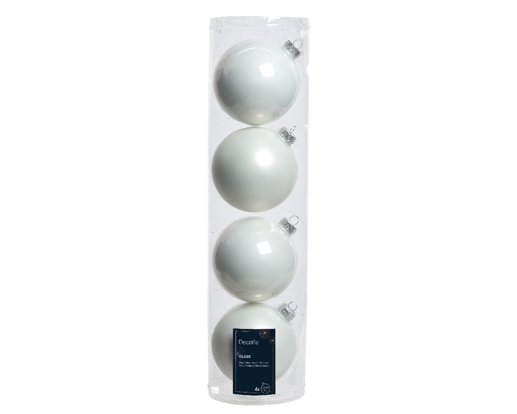 BOLA CRISTAL WINTER WHITE dia10.00cm