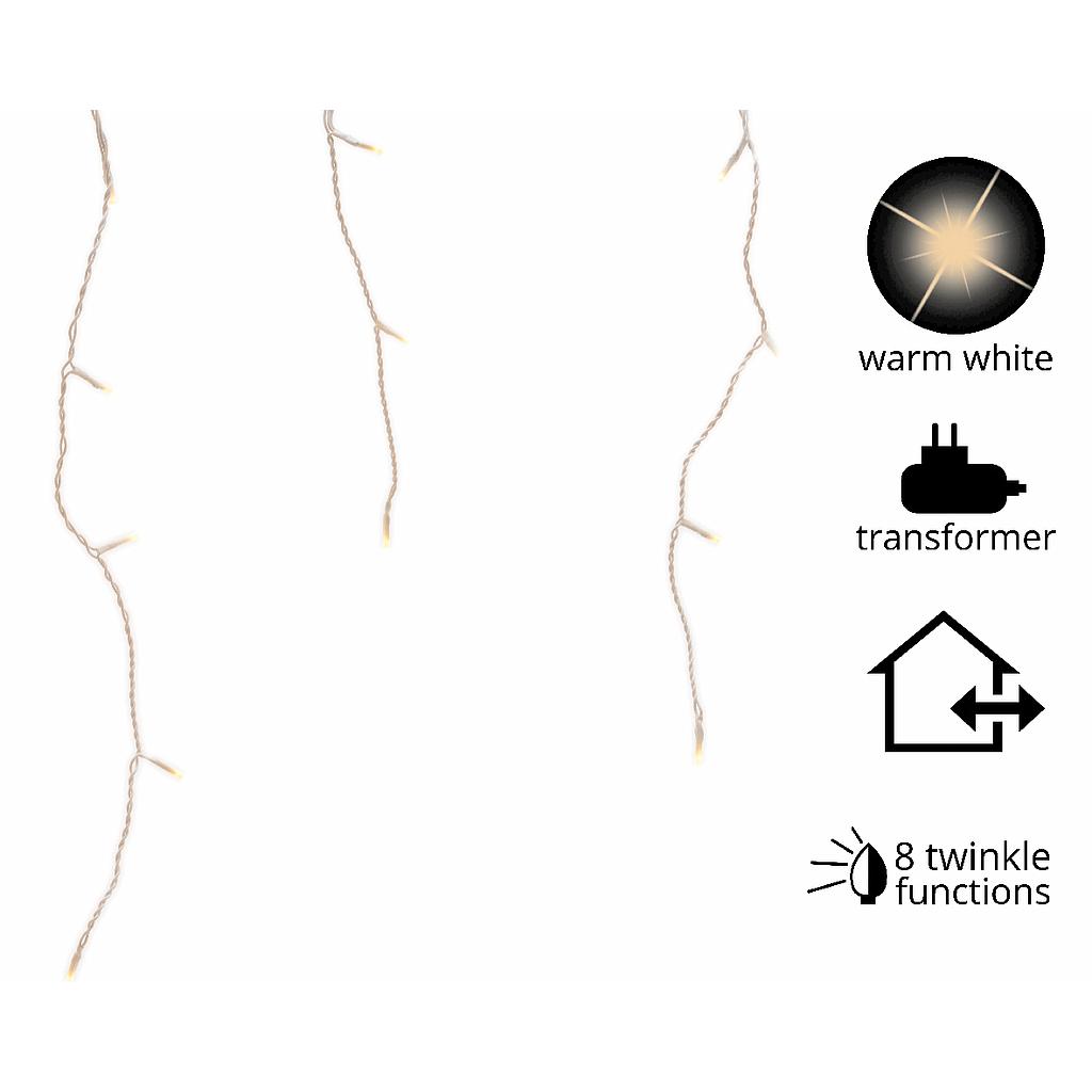 LUCES ICICLE LED175L. BLC.7. 5MCAL