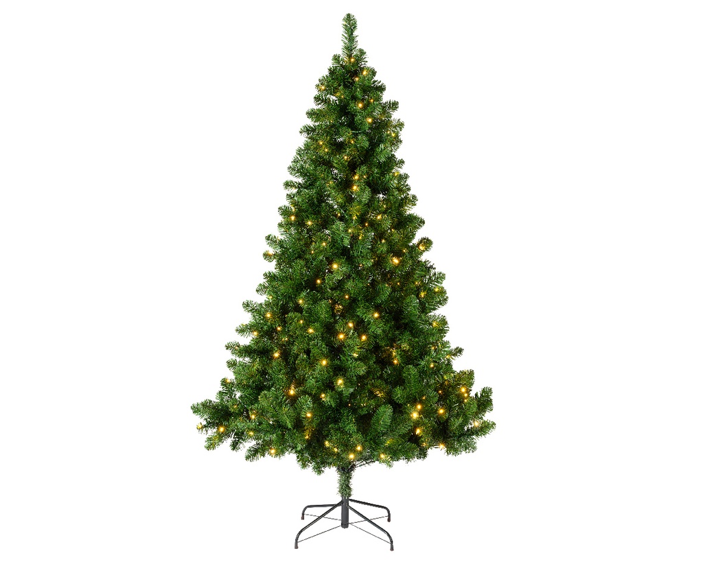 ARBRE IMPERIAL AVEC LUMIERE - VERT - QUALITE - DIA147-H240CM-460L