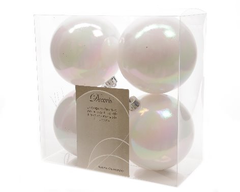 BOLA PLAS IRIS WHITE 100MM BRI/MAT S/4