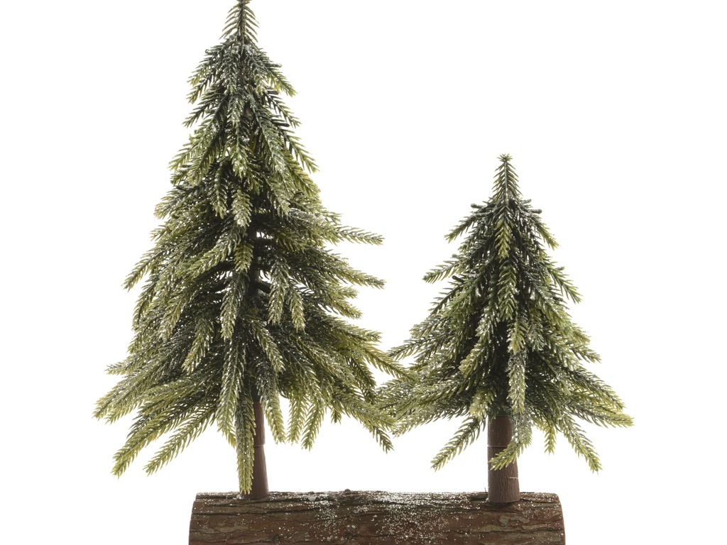 MINI TREE SILVER GLITTER L28-W16-H28CM