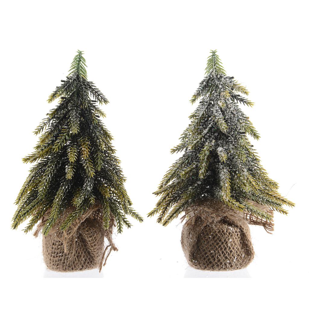 MINI TREE GLITTER- SNOW DIA12-H20CM