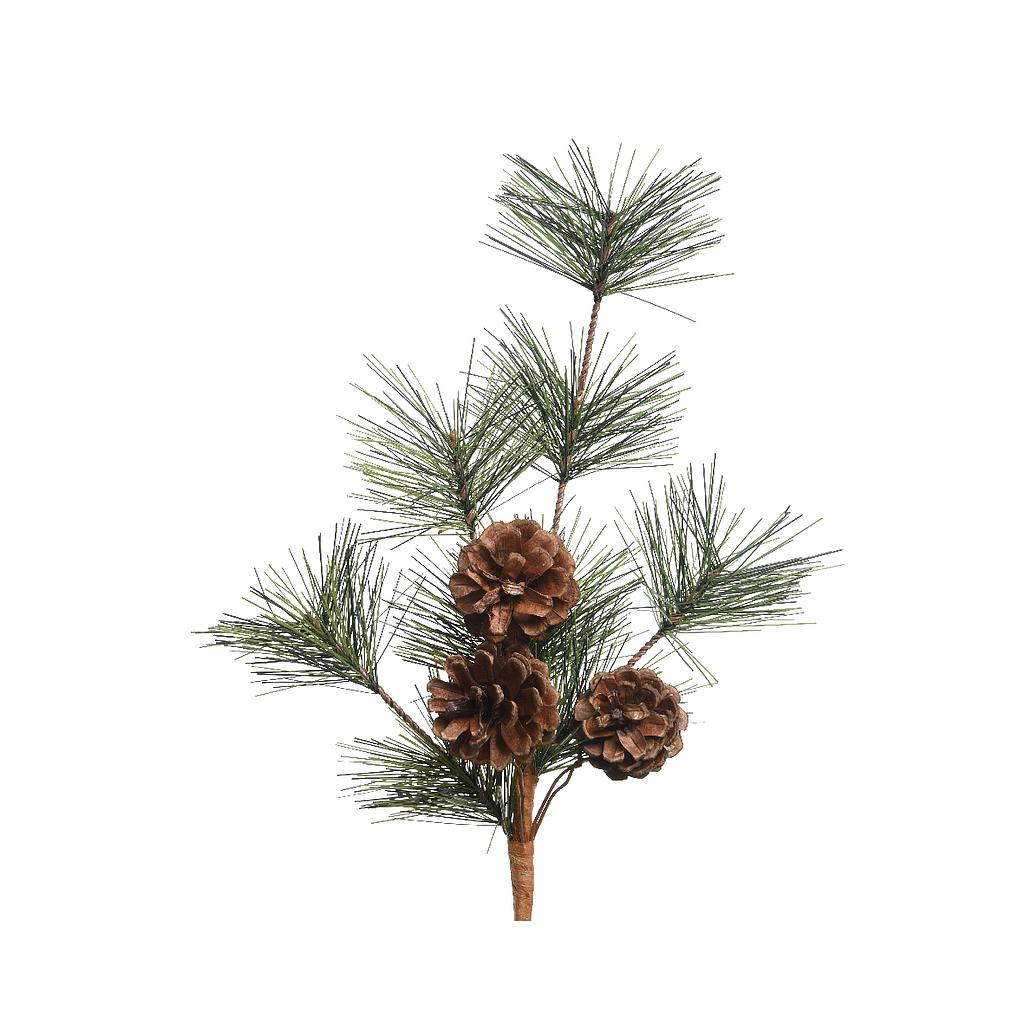 ABETO RAMA/PIÑAS VERD 30CM UD