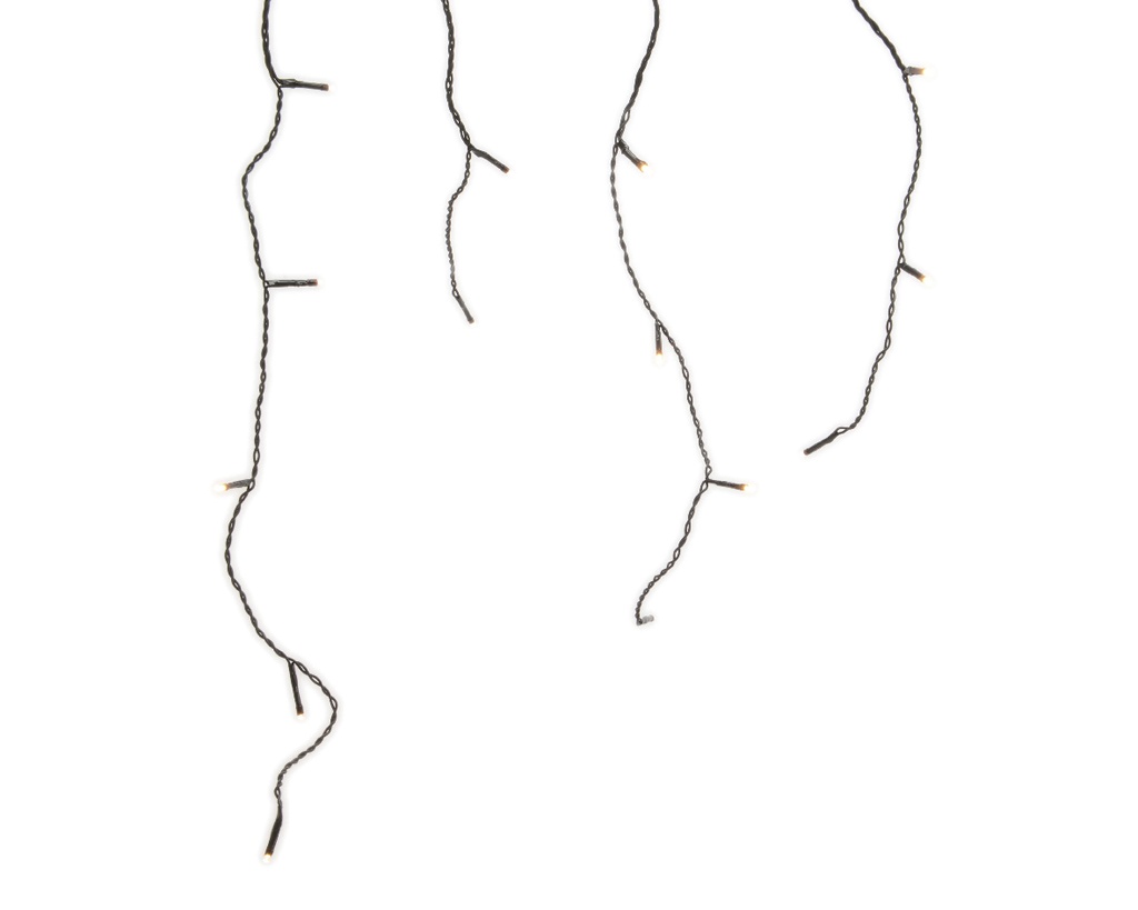 GUIRLANDE STALACTITES NOIRS 1100CM-259LED/CAL/PAR/TIM/EXT