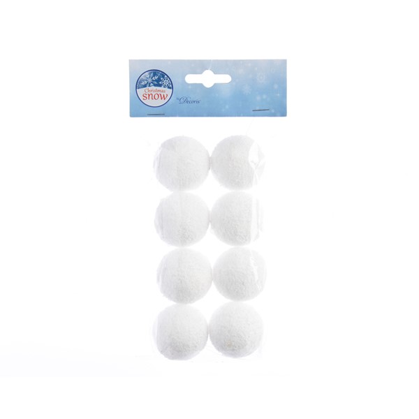 SNOW BAUBLE FOAM DIA4CM