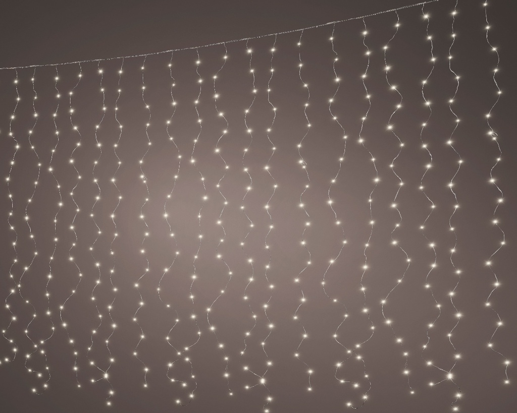 CORTINA MICRO PLATA 190X200CM-400LED/CAL