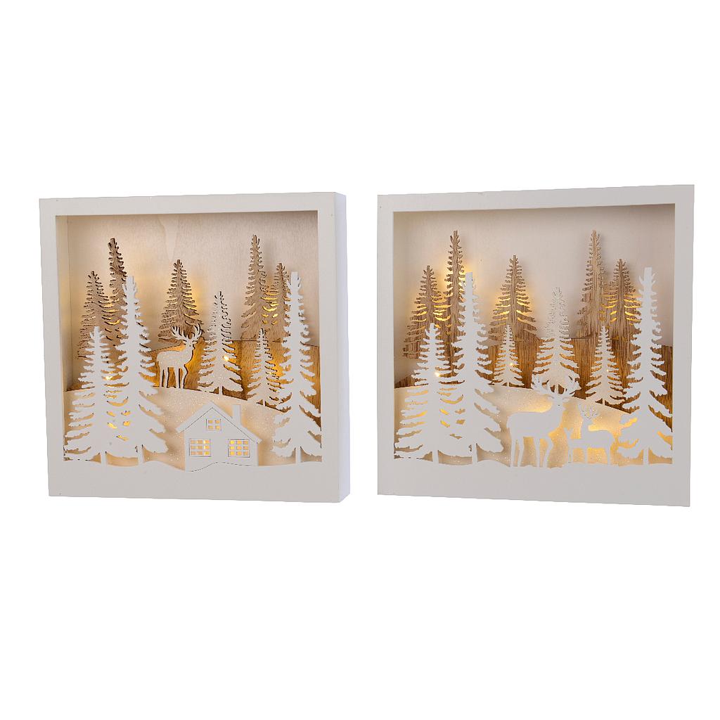 MARCO ESCENA MAD 25X25CM-12LED/CAL/BAT/6H/INT 2SURT UD