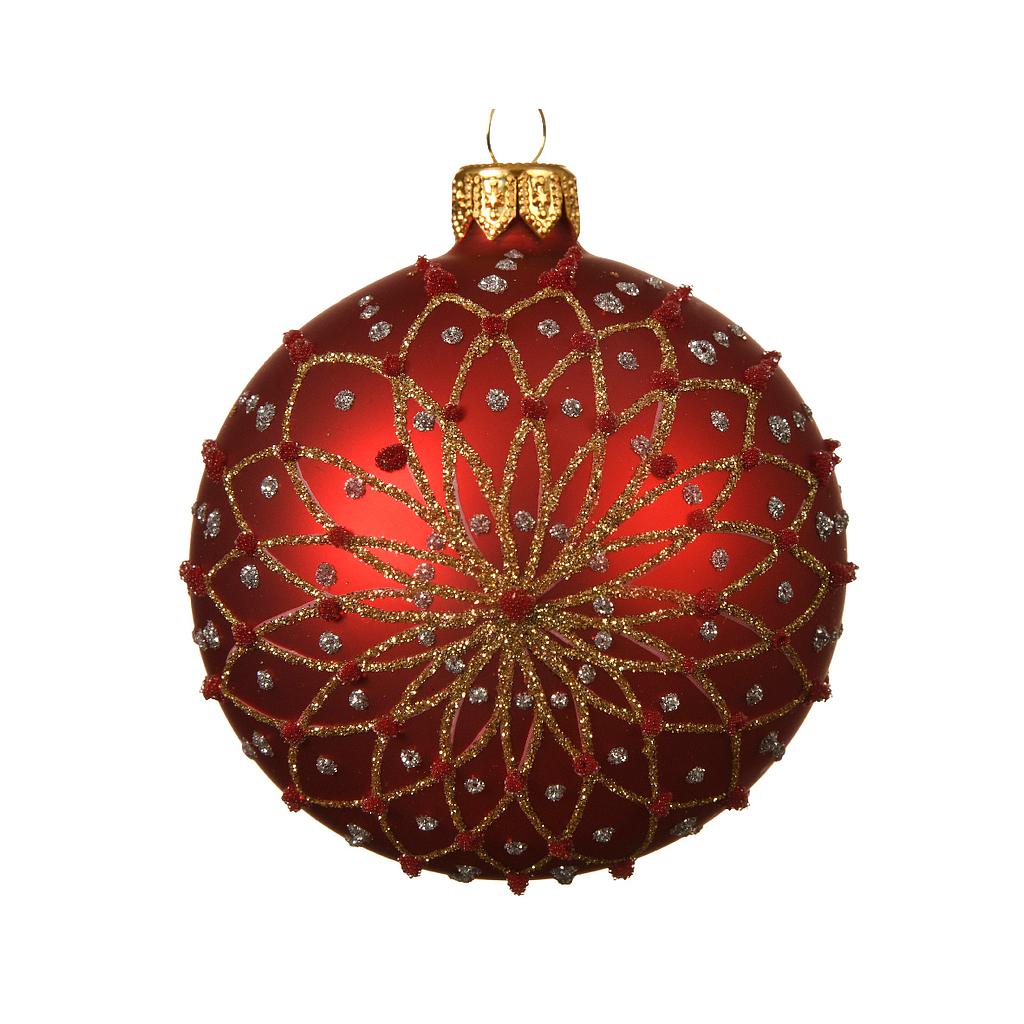 *c* GL DECO BAUBLE FLOWER W LINES