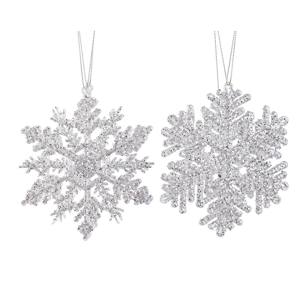 ACR SNOWFLAKE W HANGER 2ASS L0.60-W12-H12CM