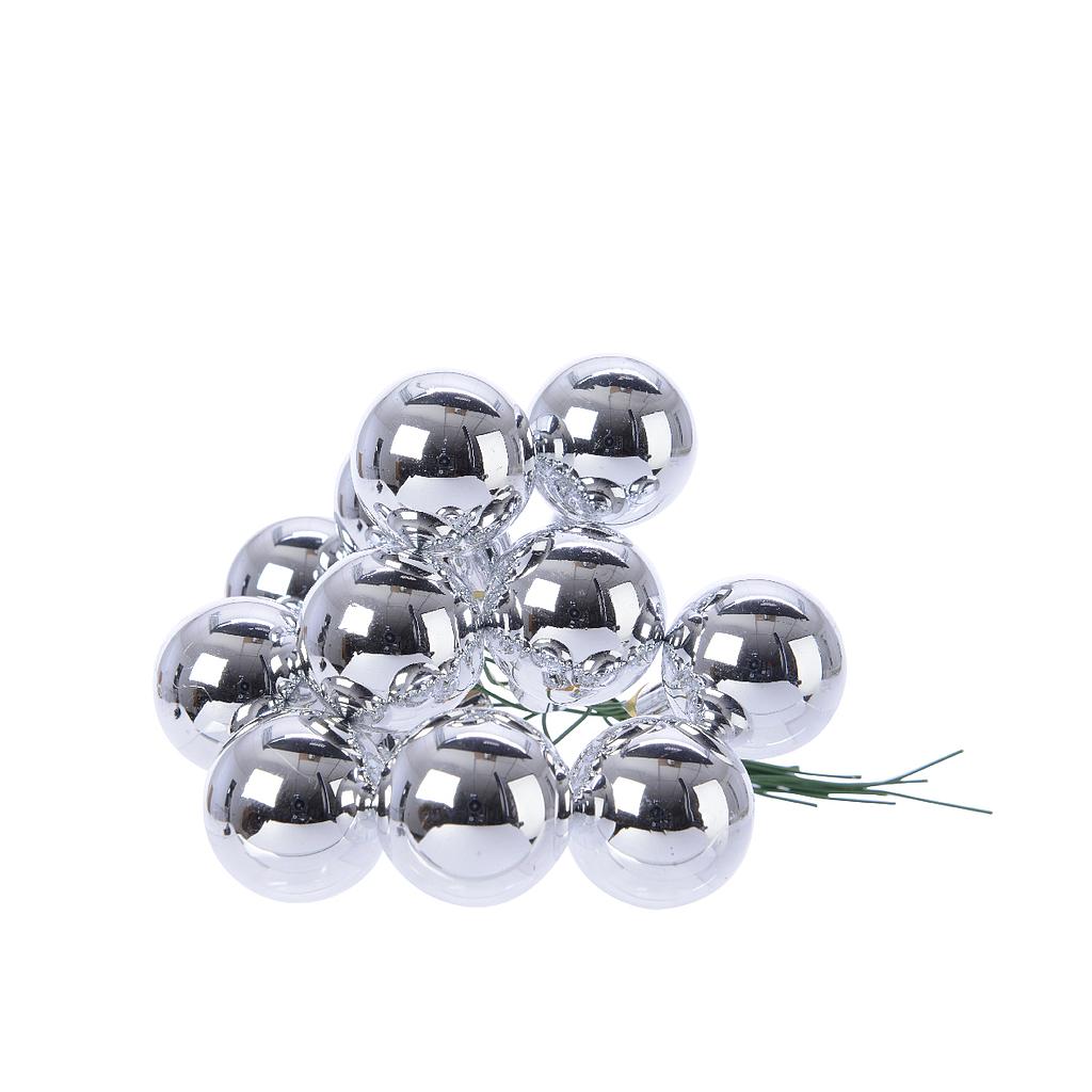 *c* GLASS BAUBLES ON WIRE SHINY