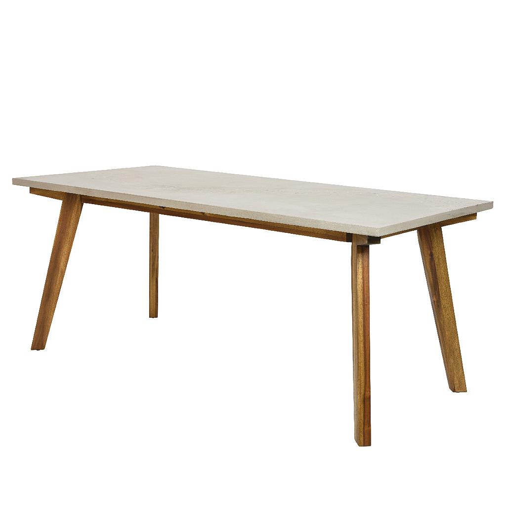 MESA CEM IBIZA EXT 90X180X76CM GRIS