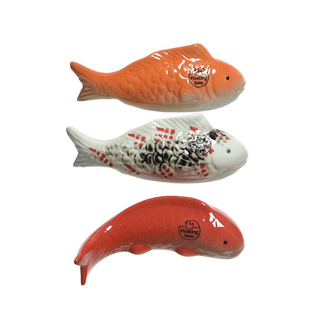 PECES DE PORCELANA-FLOTAN EN EL AGUA-17CM-3 DISEÑOS DIFERENTES-PRECIO UNIDAD