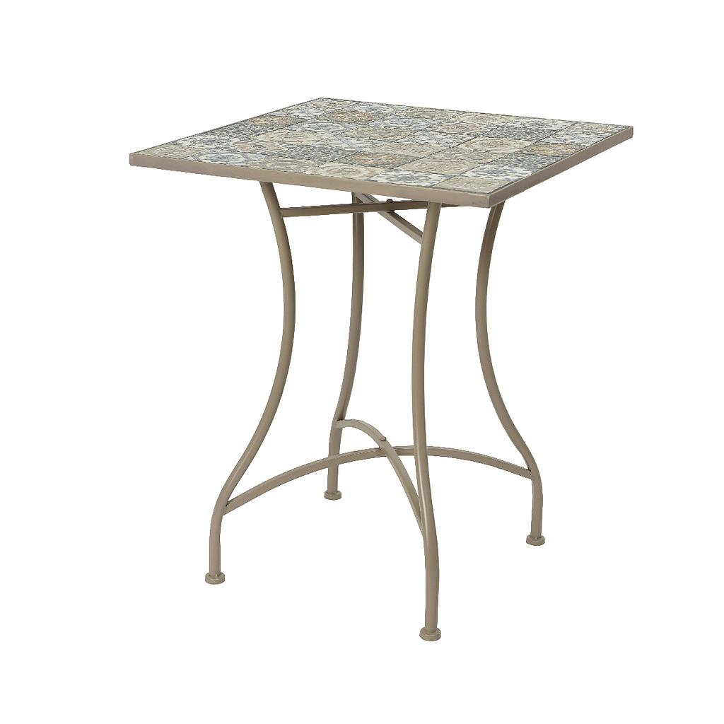 MESA MOSAIC TOULOUSE EXT 58X58X72CM TAUP