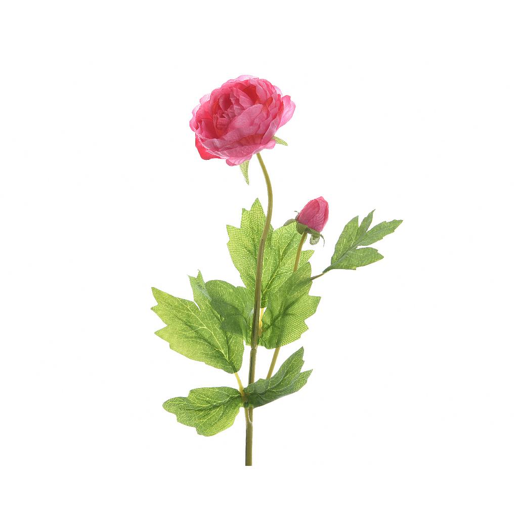 RANUNCULO SEDA SPRAY 57CM ROSA