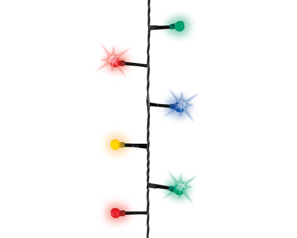 ***LED CHERRY LIGHTS OUTDOOR BLACK/MULTI 1100cm-500L