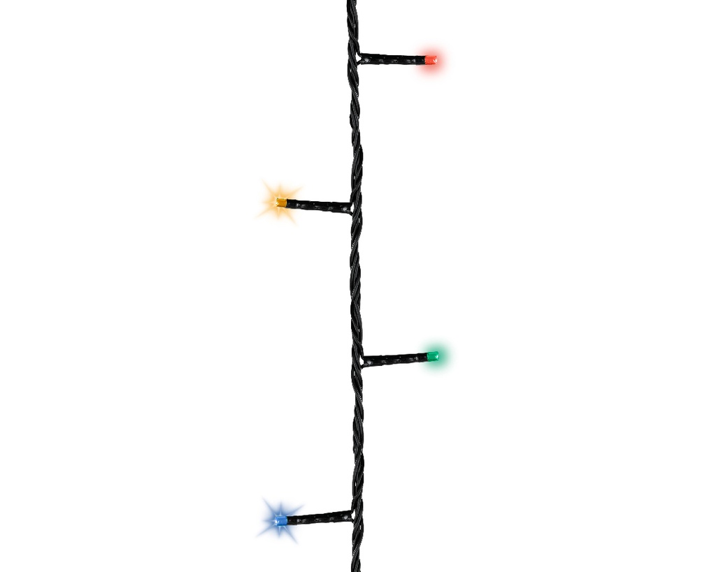 ***DURAWISE BASIC LIGHTS BO OUTDOOR BLACK/MULTI 172.5cm-24L