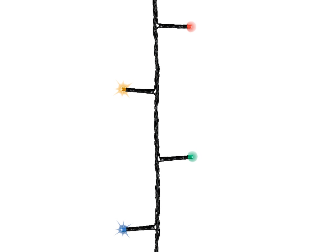 ***DURAWISE BASIC LIGHTS BO OUTDOOR BLACK/MULTI 1430cm-192L