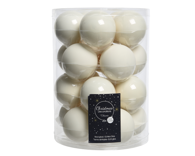 BOLA CRIS WOOL WHITE 60MM BRI/MAT S/20