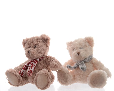 OSITO CON BUFANDA - 22CM - 2 COLORES -PRECIO UNIDAD 