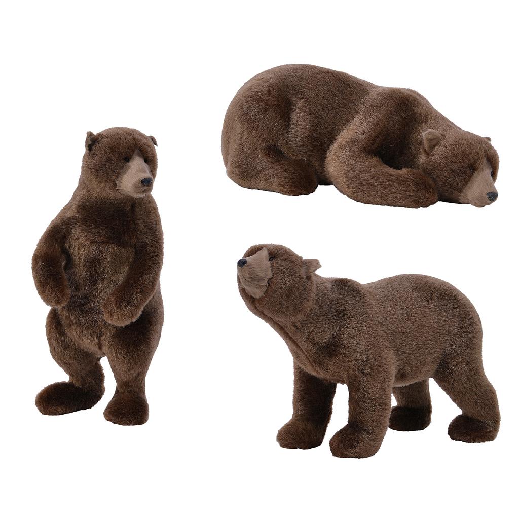 PLC BEAR W PLUSH 3ASS L15-W13-H26CM