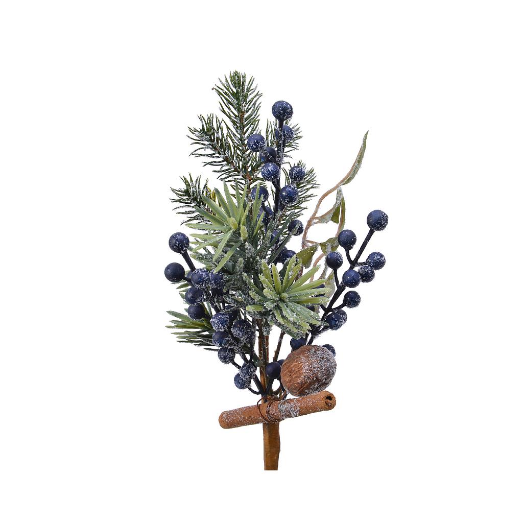 FR DECO SPRAY BLUE BERRIES L7-W10-H31CM