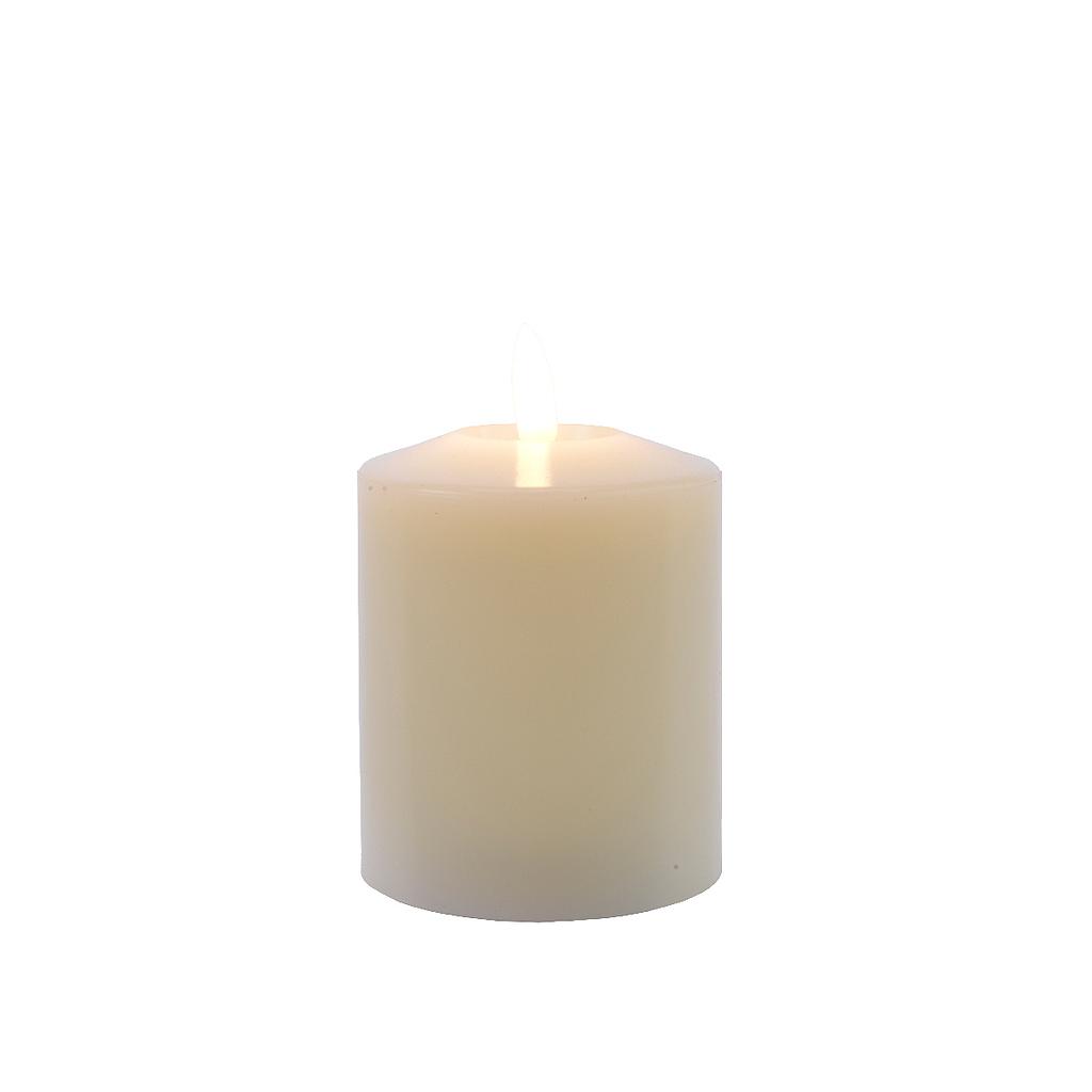 VELA LED CERA CON TIMER  - DIAM7.5CMX12CM