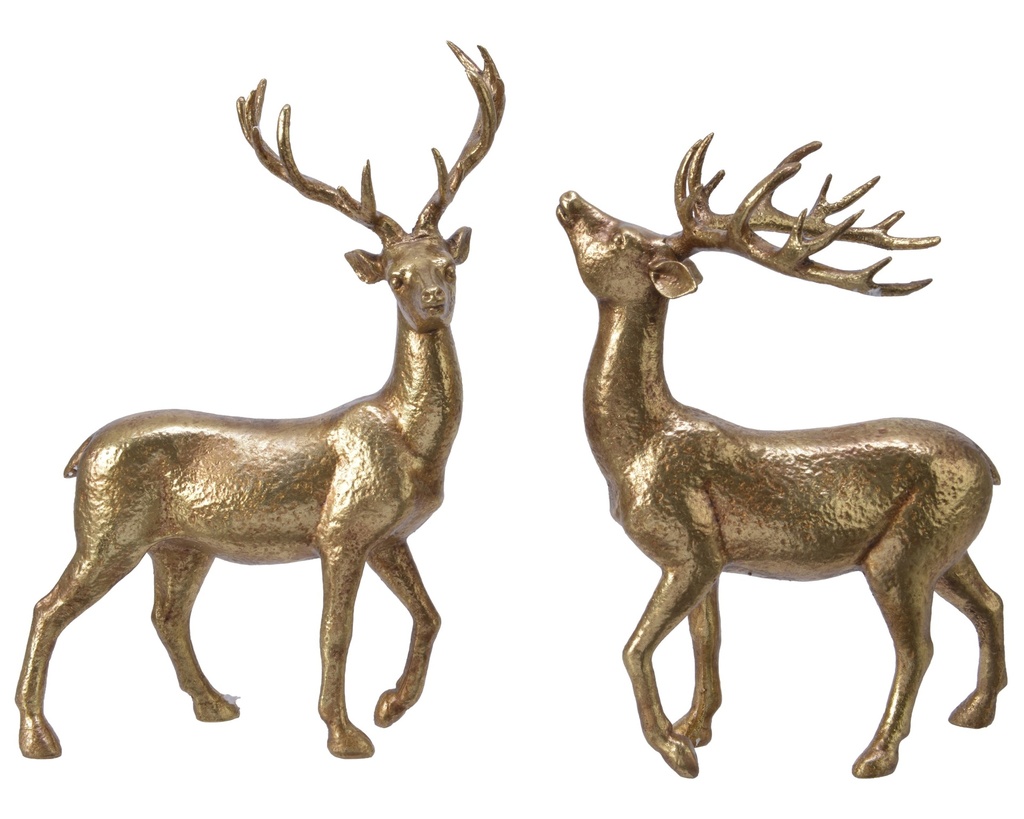 POL DEER 2ASS L9.50-W18.40-H26.10CM