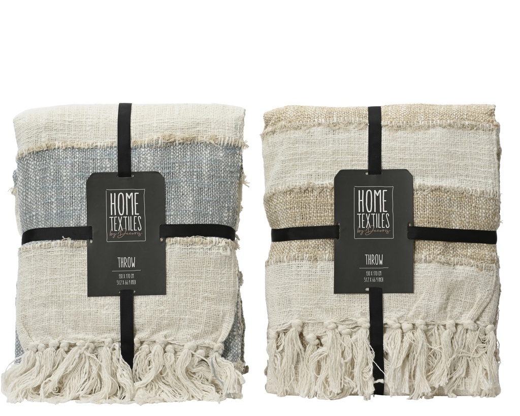 MANTA DE VERANO ALGODÓN-2 COLORES-170X130CM-PRECIO UNIDAD