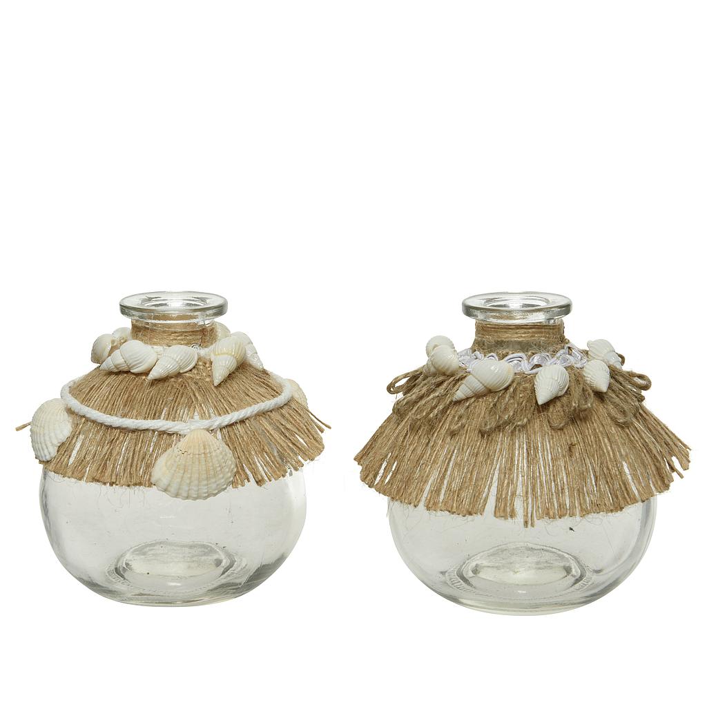 VASE GLASS DIA8.50-L8.50-H9.50CM