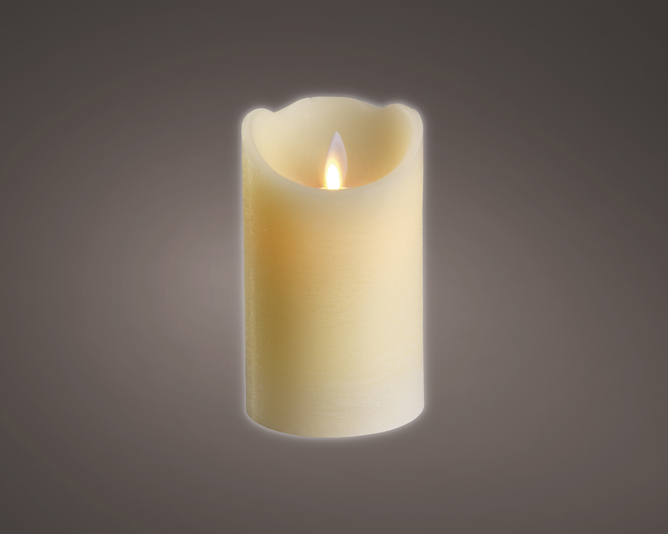 BOUGIE D'INTERIEUR A LED DIA7.50-H12.50CM-1L