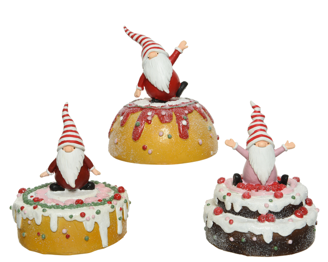 GÂTEAUX EN RÉSINE - 17CM - 3 DESIGN - PRIX À L'UNITÉ
