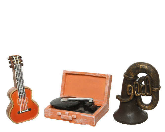 FIGURAS MUSICA RESINA - 8CM - 3 DISEÑOS - PRECIO UD