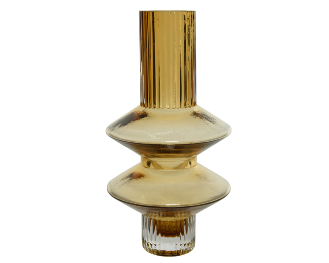 JARRON CRISTAL 22CM - HECHO A MANO