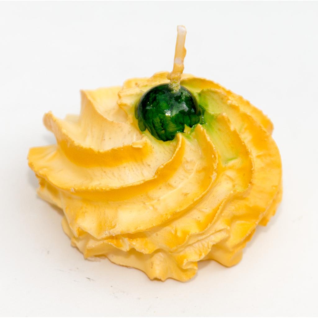 VELA CERA PASTITA SECA CON FRUTA CONFITADA EN VERDE - DIÁMETRO 6,5CM