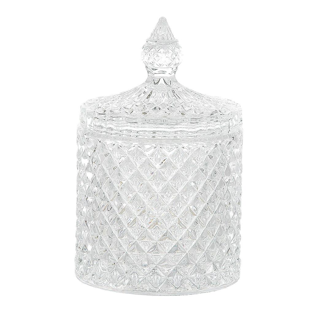 BOMBONERA CRISTAL D8.5XH14CM