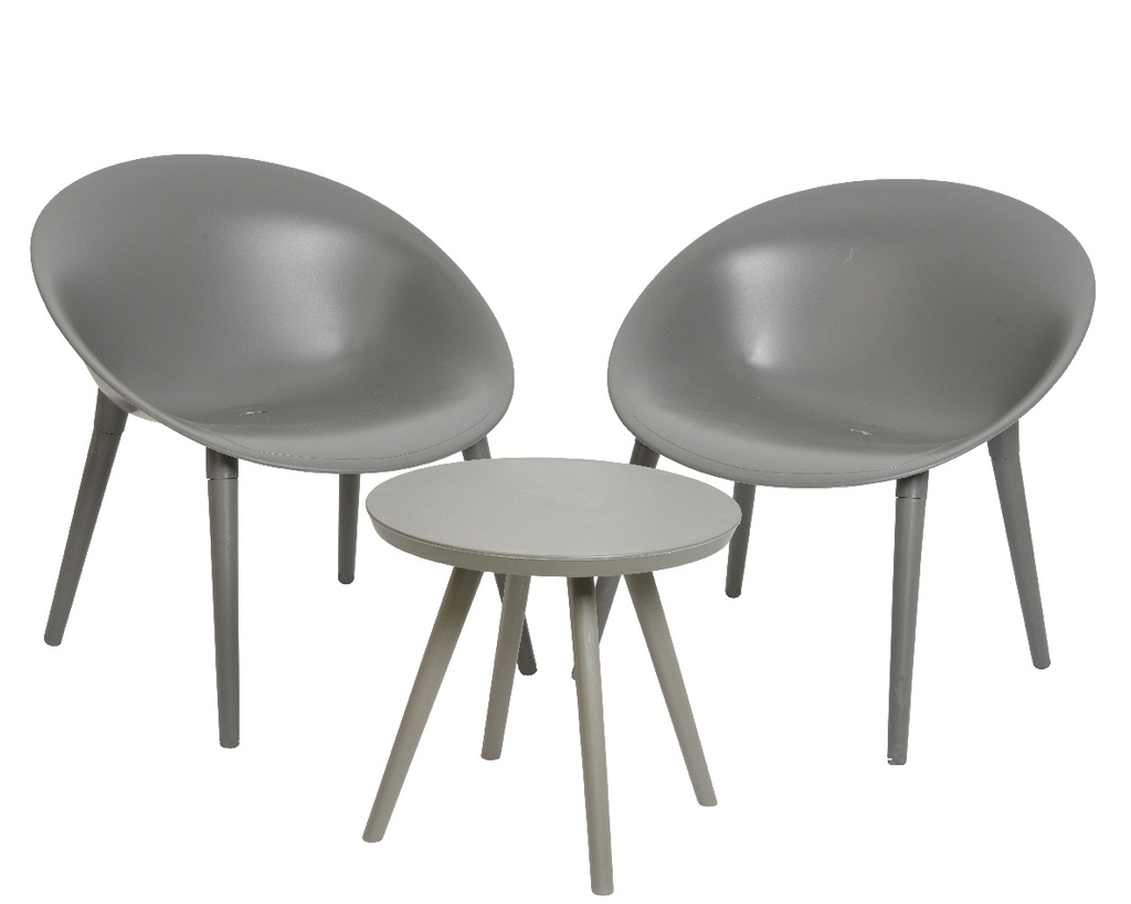 LOUNGE SET MARBELLA - EXTERIOR  - COLOR GRIS