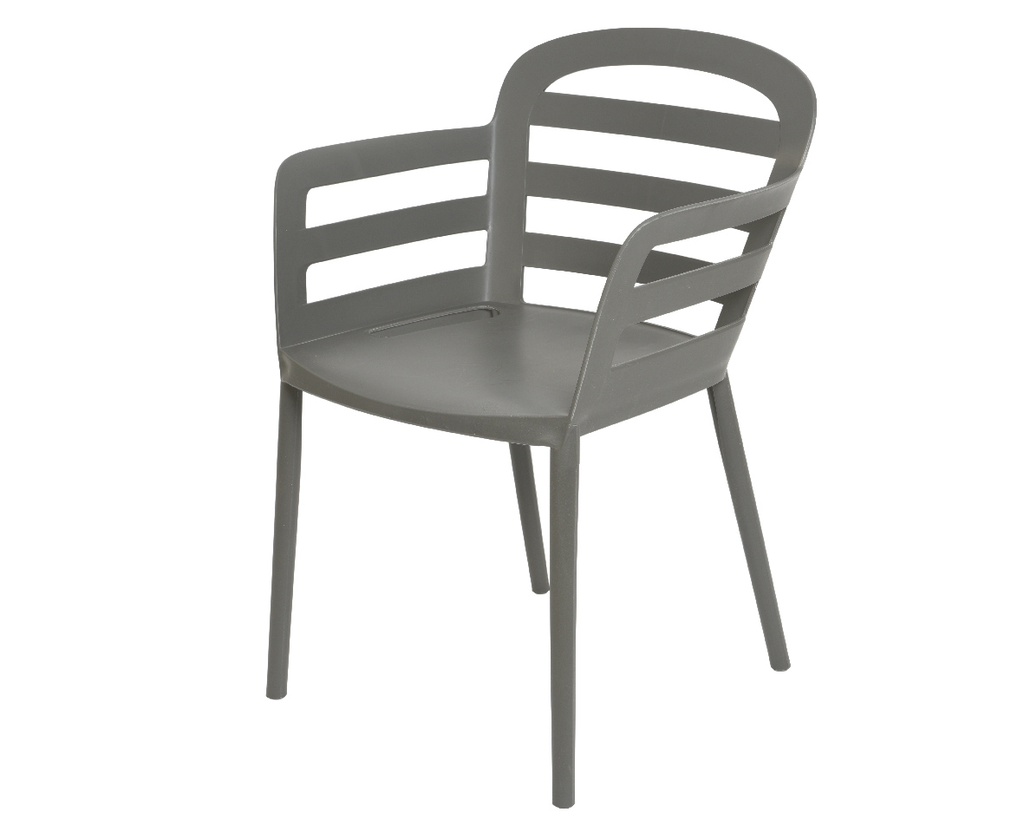 SILLA APILABLE BOSTON GRIS - EXTERIOR